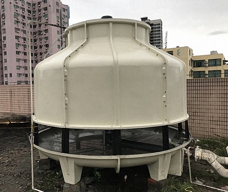 中低溫冷庫制冷機配套80噸冷卻塔80T 圓形玻璃鋼冷水塔