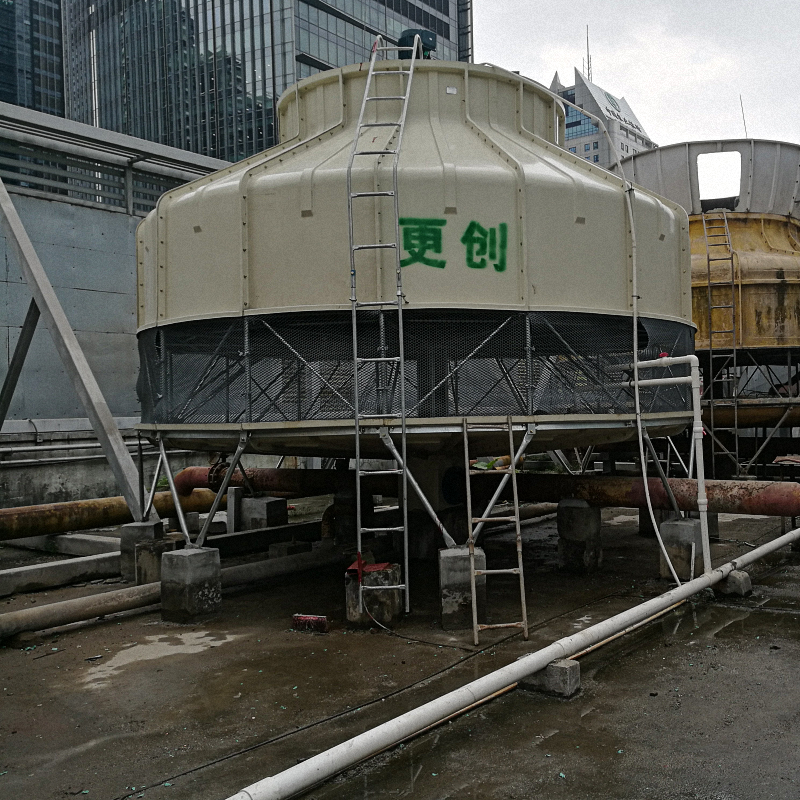 商場超市空調主機400噸500噸冷卻塔 廠家供應 開式圓形400T冷卻塔更換冷卻塔