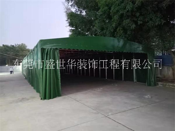 東莞雨棚定做 伸縮雨棚 活動推拉棚安裝  膜結(jié)構(gòu)停車棚
