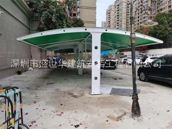 東莞膜結(jié)構(gòu)停車棚  充電樁停車雨棚定制安裝