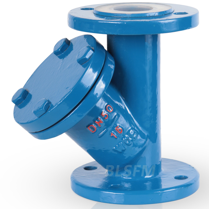 襯氟過(guò)濾器 襯氟Y型過(guò)濾器 GL41F46-16C 鑄鋼化工管道除污隔污閥