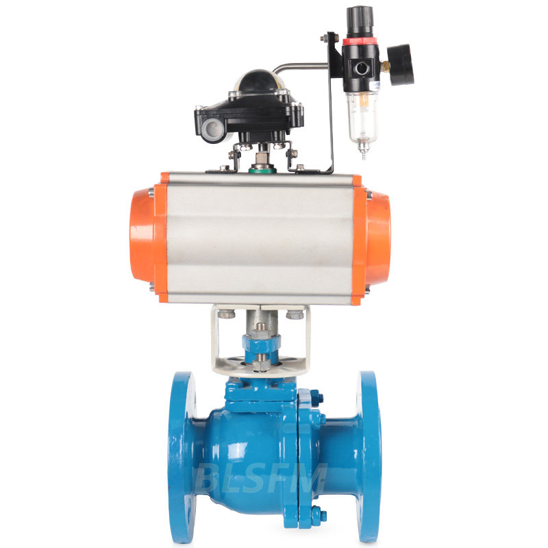 氣動襯氟球閥 Q641F46-16C 氣動襯氟球閥 耐酸耐堿防腐蝕閥門 鑄鋼法蘭氣控切斷閥