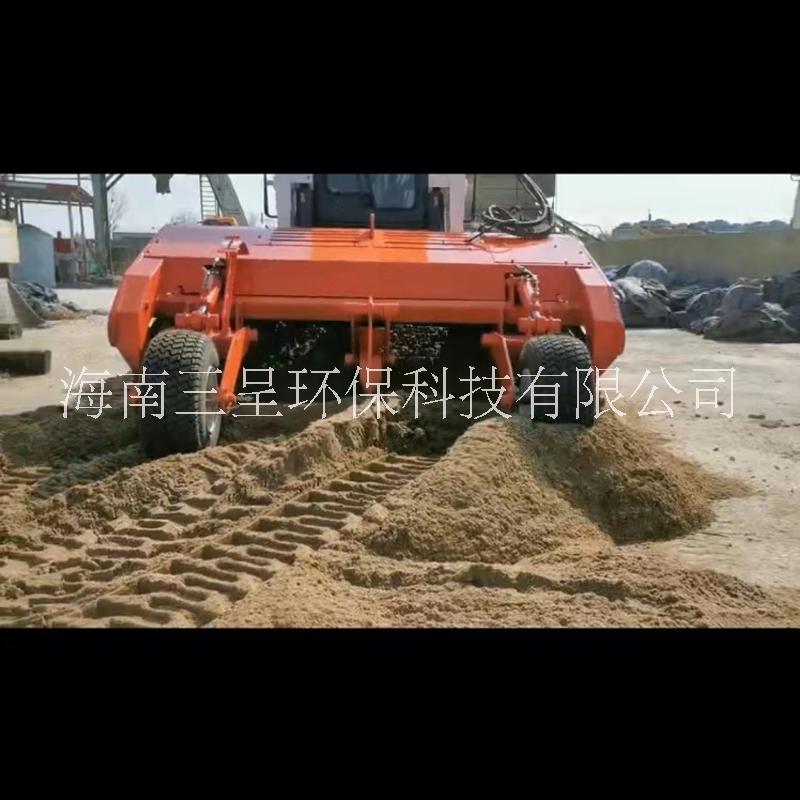 海南三亞海邊沙灘垃圾清理車清掃機海灘清潔機