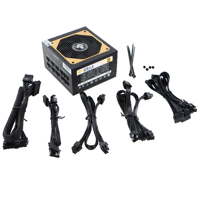 ATX全模組1000w1200w主機(jī)電源雙路雙CPU 雙GPU靜音PC多路電源 電腦雙路電源