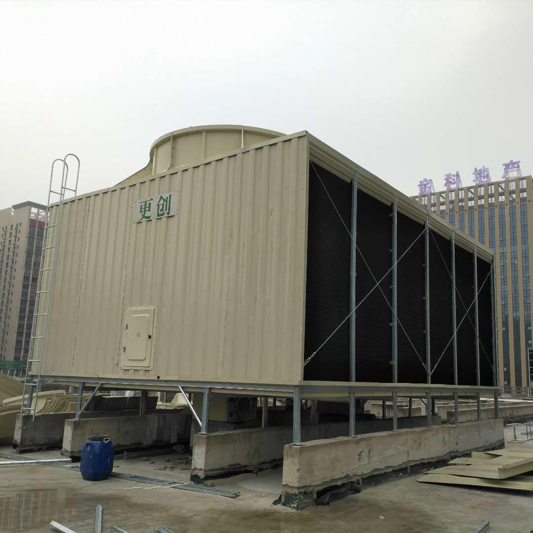 辦公樓中央空調(diào)超低噪聲600噸方形冷卻塔 冷卻塔更換 管道安裝施工