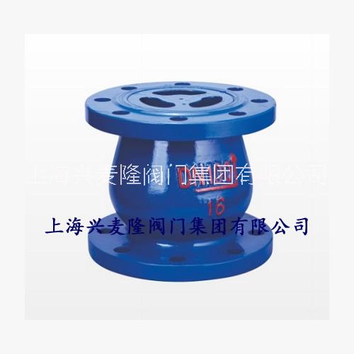 法蘭靜音止回閥 上海興麥隆 材質球墨鑄鐵 立式止回閥