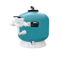 山東側(cè)出式不銹鋼砂缸定制 游泳池不銹鋼砂缸過濾器設(shè)備安裝 深藍(lán)科諾水處理