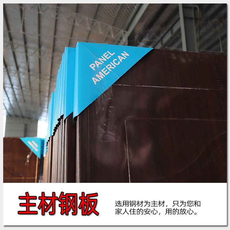 廠家批發(fā)鋼木門 宿舍出租屋辦公室門工程門美式簡約入戶門鋼木門