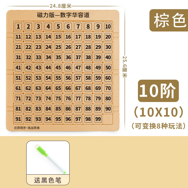 兒童玩具數(shù)字華容道磁力板滑動(dòng)拼圖九宮格兒童智力俄羅斯方塊桌游