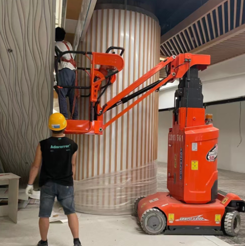 浙江鼎力桅柱式AMWP11.5-8100套筒式高空作業(yè)平臺