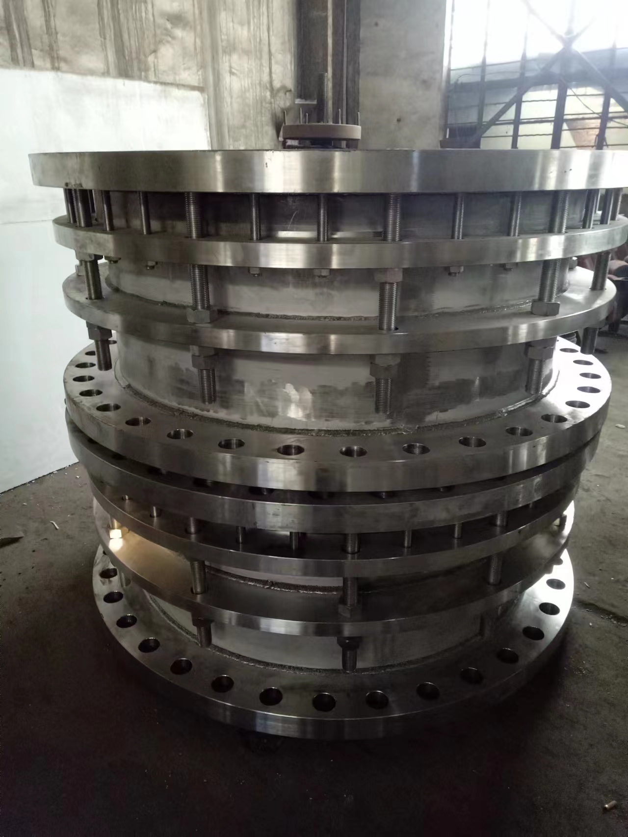 盛翔不銹鋼雙法蘭限位伸縮器B2F鋼制伸縮節(jié)304/316管道伸縮接頭