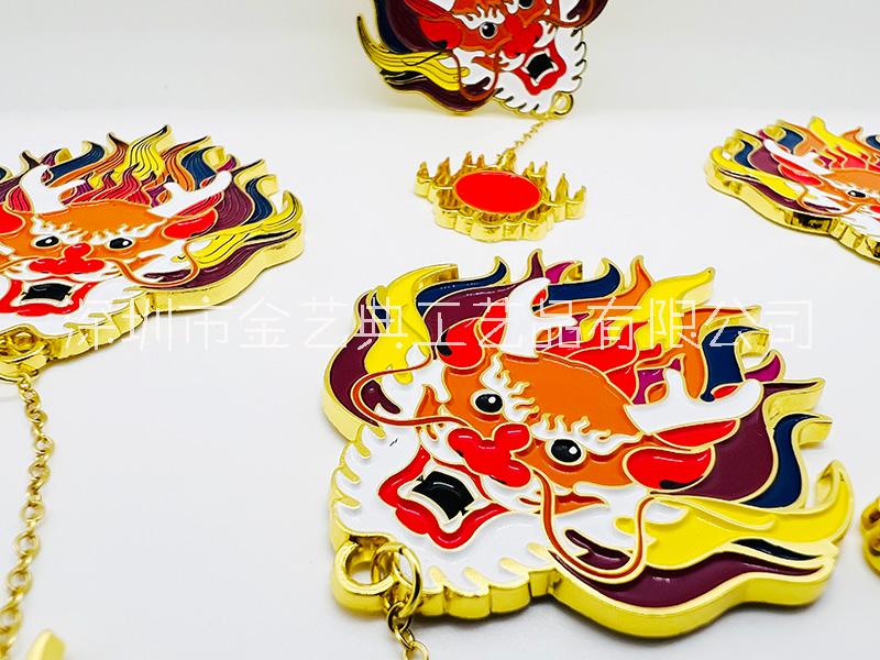 廠家定制龍年金屬文創(chuàng)冰箱貼文旅紀(jì)念品