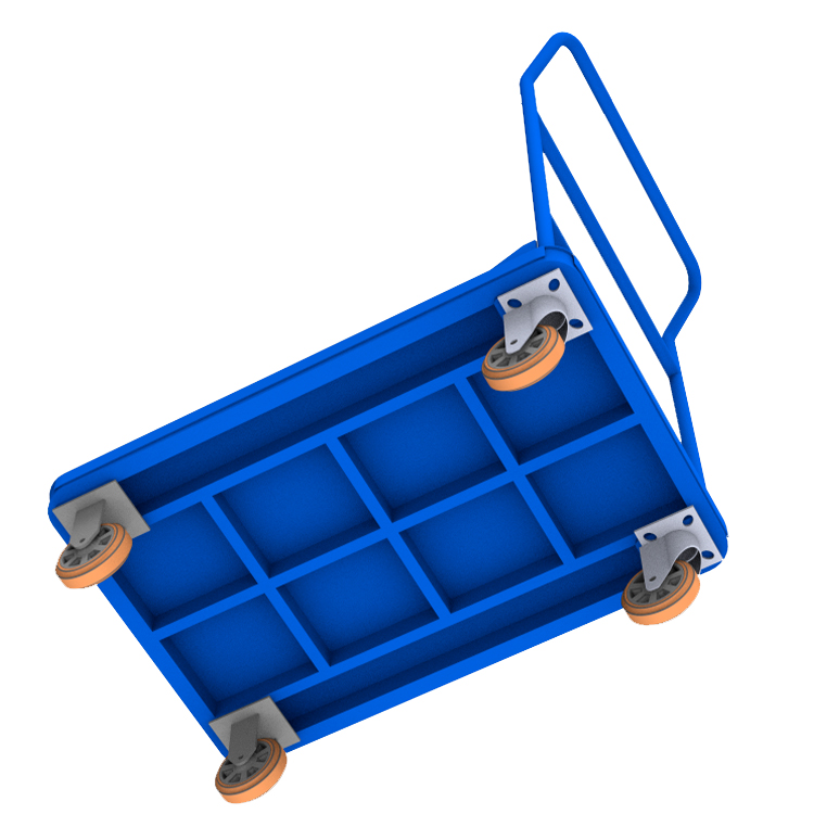 平板手推車  蘇州手推車廠家供應(yīng)重型工具車 載重500kg小推車