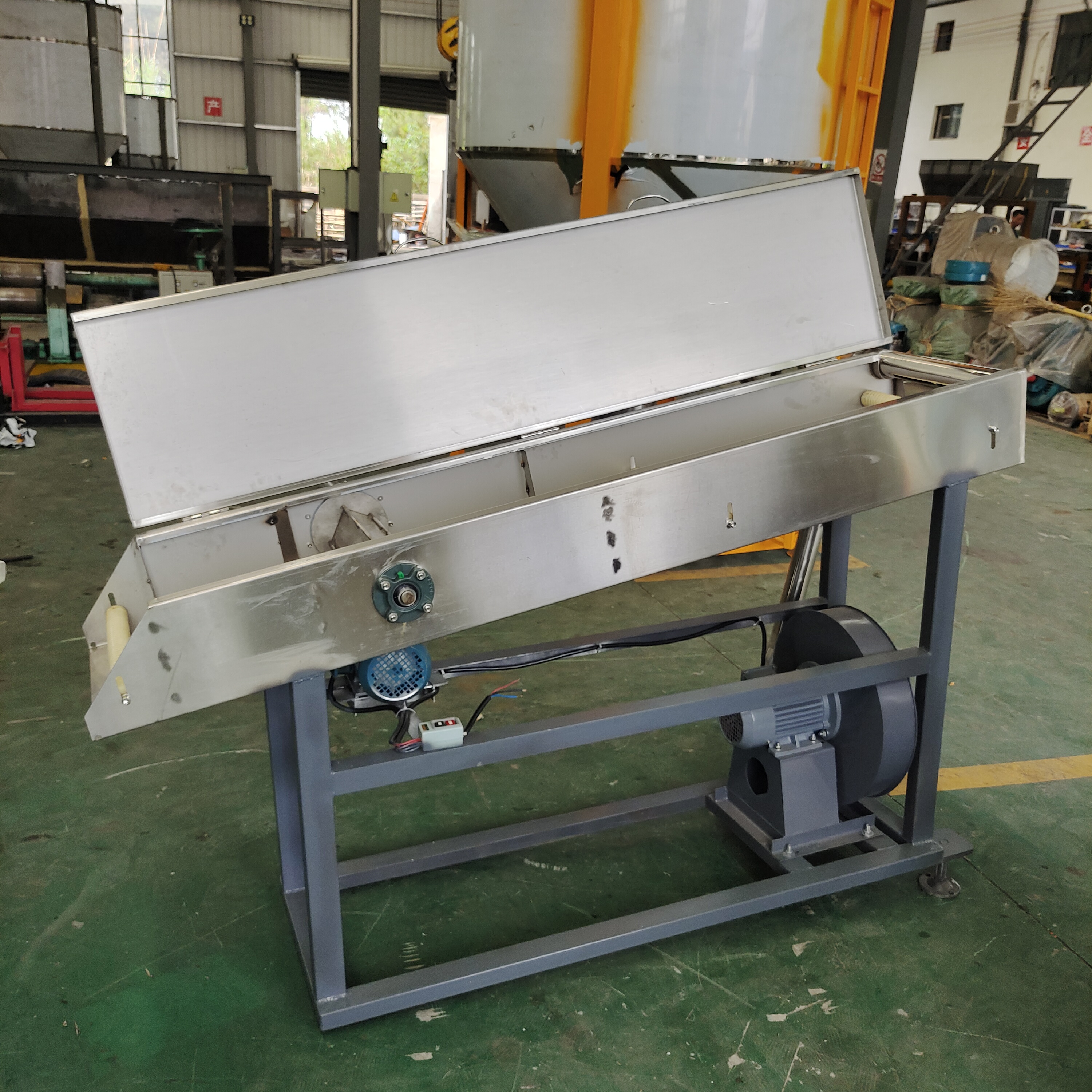 不銹鋼 拉條抖條機(jī)造粒水拉條吹風(fēng)吃干不銹鋼抖條機(jī)