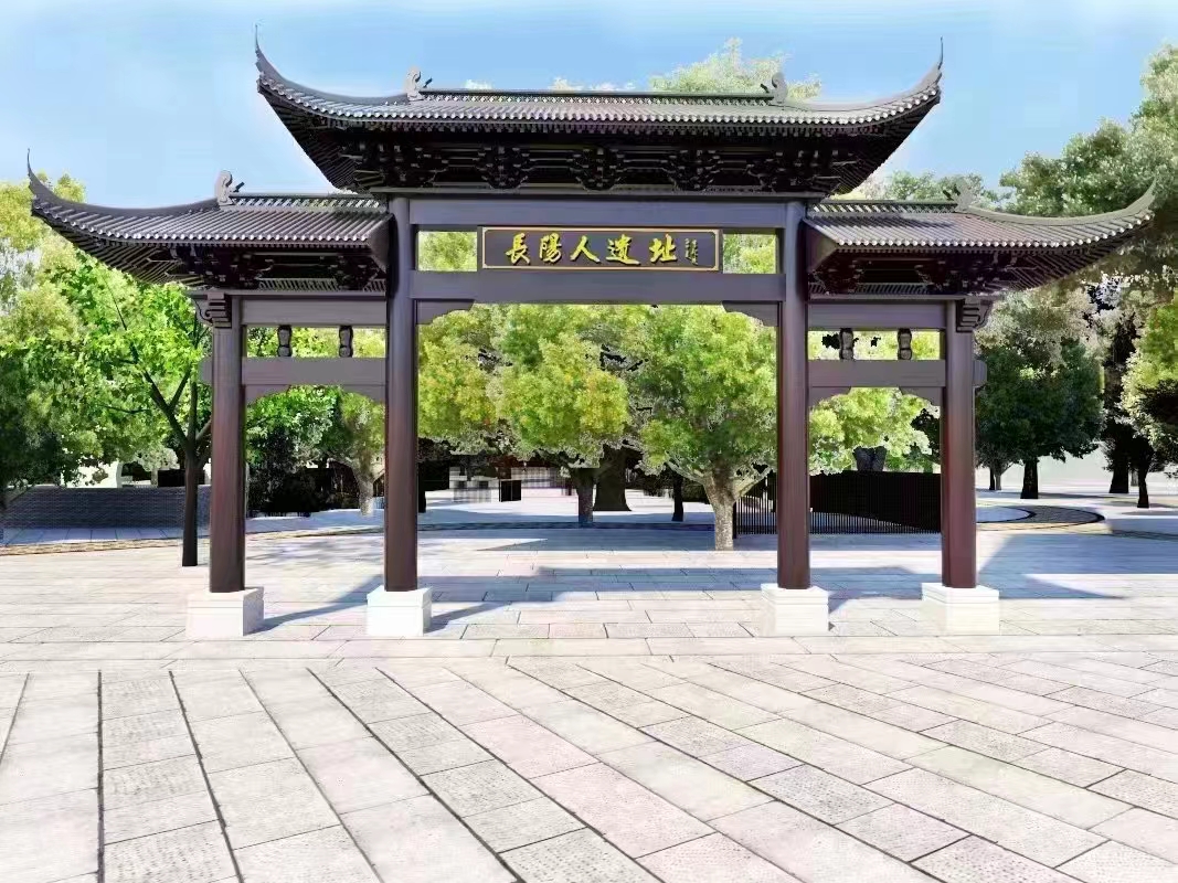 北京仿古牌坊多少錢-廠家哪家好 門樓哪家便宜 牌坊 實木牌坊多少錢 門樓定制 （江西木森園林家具）