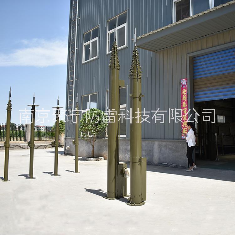 自動(dòng)升降避雷針車(chē)載升降桿避雷針電動(dòng)通訊升降桿碳纖維升降桿
