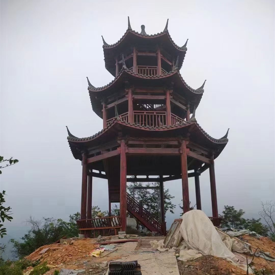 公園古建六角雙層亭設(shè)計公司-古建六角雙層亭廠家--廠家定制-哪家好【江西牛鼎古建園林工程有限公司】