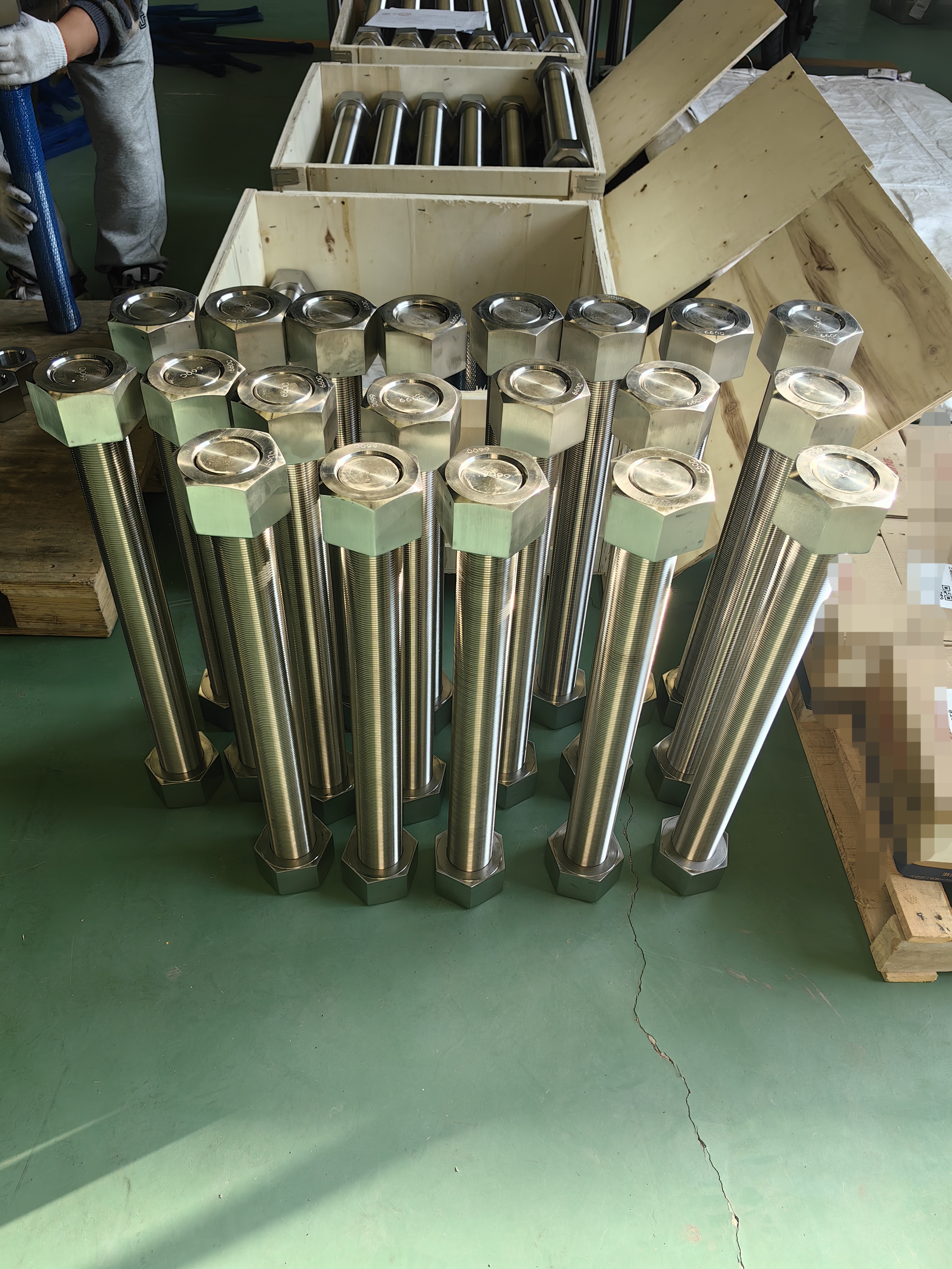 高溫螺栓 660全螺紋螺柱 配重型六角螺母 高溫性能好