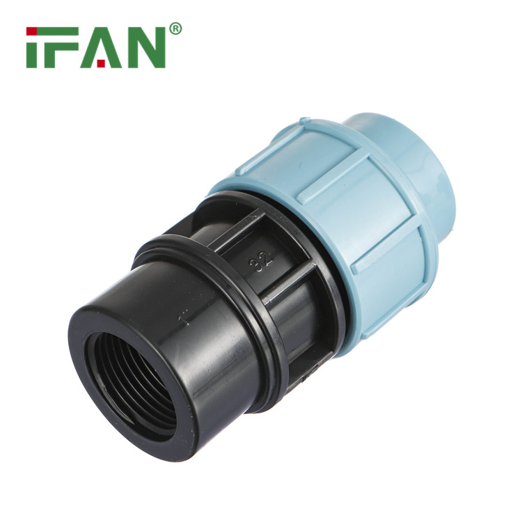 億帆PE接頭601內牙直接 20-110MM湖藍色 工廠直銷 售后保障