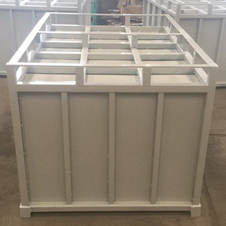 不滲漏廢料箱批發(fā) 帶閥門可堆垛金屬收納箱 廠家直銷不滲漏金屬托盤