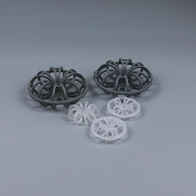 DN25mm 泰勒花環(huán)填料 無邊花環(huán)填料直徑 25-145mm 泰勒花環(huán)填料 CPVC梅花環(huán)填化工水洗塔塑料