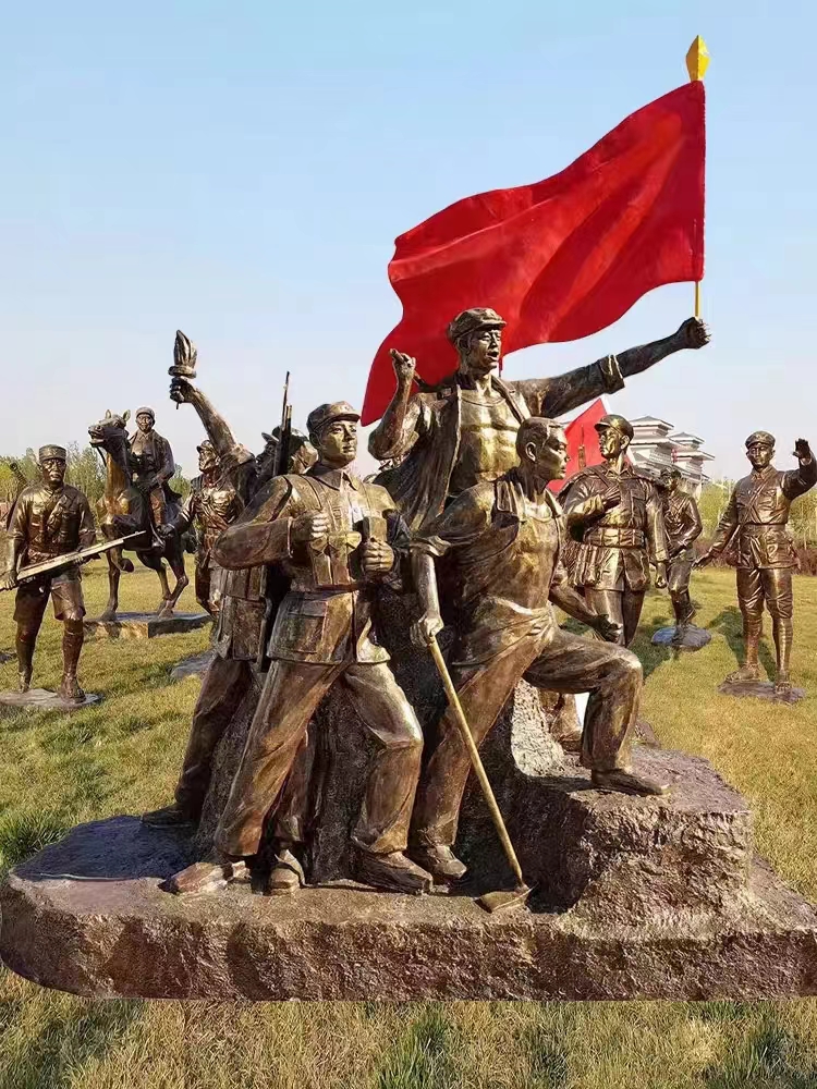 河北玻璃鋼仿銅人物雕塑廠家定制-定制價(jià)格-批發(fā)價(jià)格【曲陽(yáng)縣通錦園林雕塑有限公司】