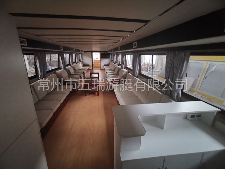 20米玻璃鋼觀光游艇 景區(qū)水上巴士 現(xiàn)代機(jī)動(dòng)旅游船