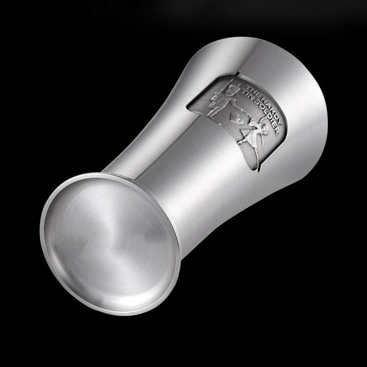 珠海錫合金啤酒杯定制 高腳杯純錫酒具 金屬禮品 銀色工藝品 商務(wù)啤酒金屬杯設(shè)計