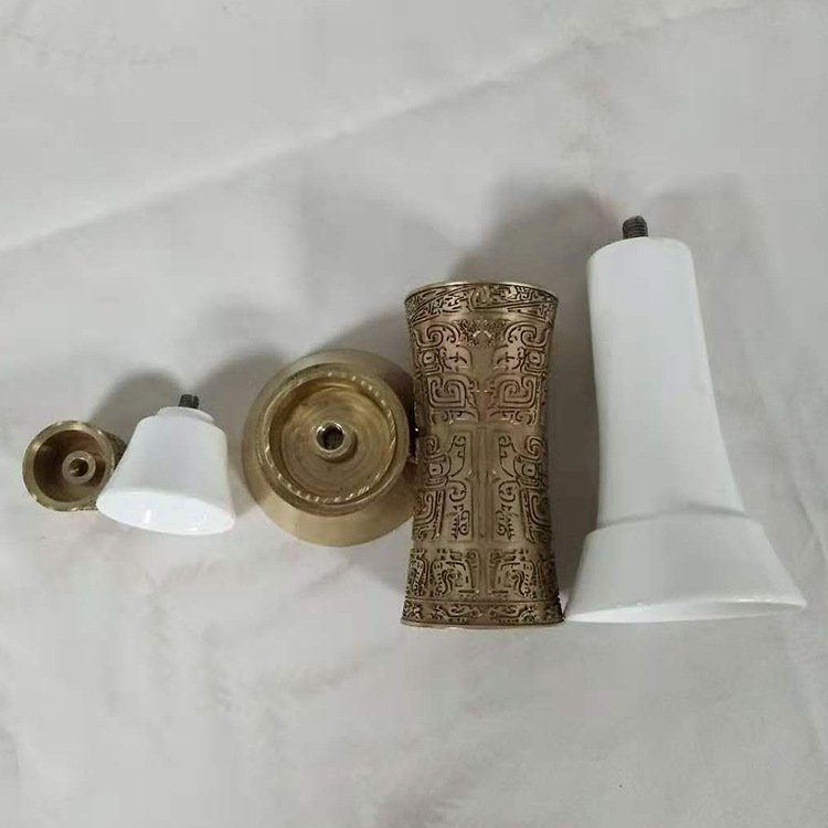 江蘇獅紋白瓷酒具定制 酒杯金屬工藝品禮品加工