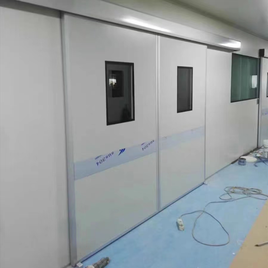 手術(shù)室氣密電動(dòng)平移門 腳踏感應(yīng)鉛門自動(dòng)凈化氣密門 電動(dòng)門